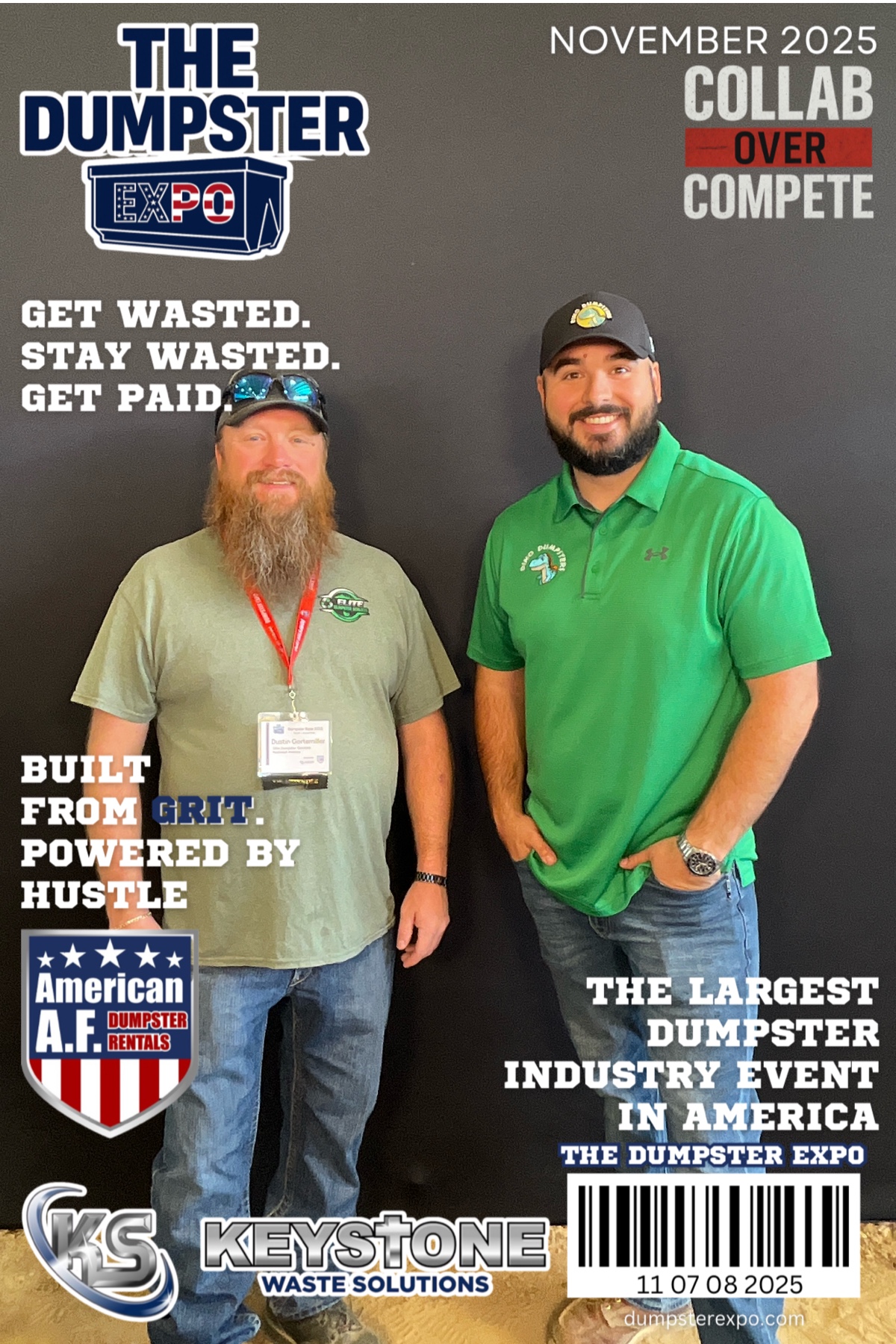 Dino and Elite Disposal at the Dumpster Expo