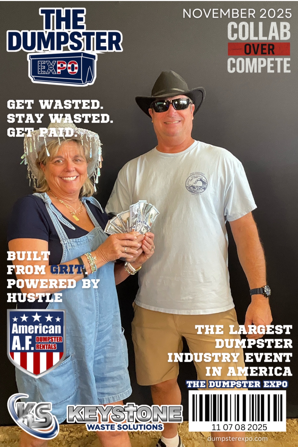 Dumpster Expo attendee photo booth