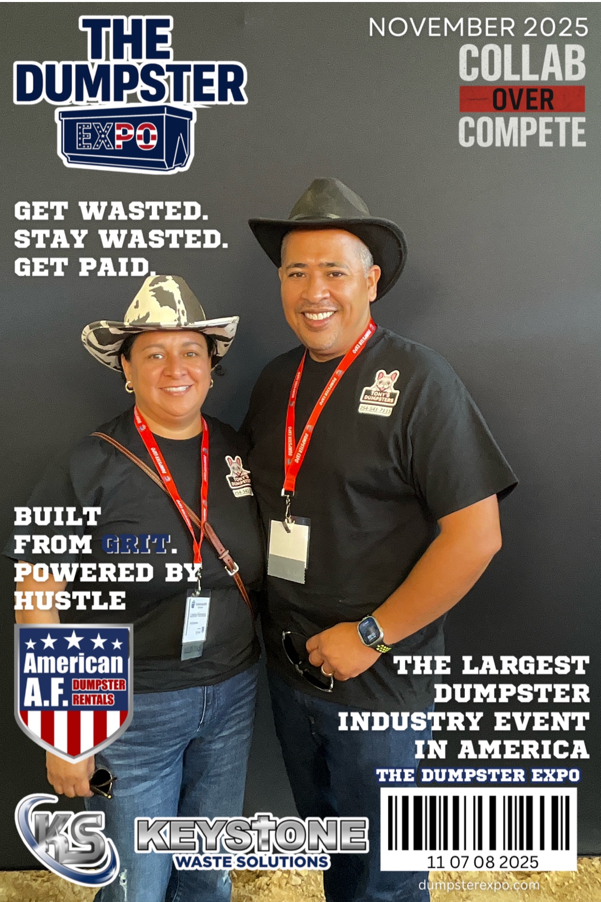 Tony's team at the Dumpster Expo